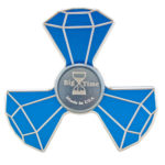 custom metal fidget spinner blue