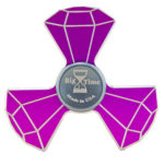 custom metal fidget spinner purple
