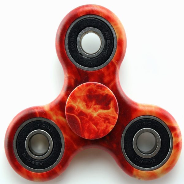 Fidget Spinner Fire Camo